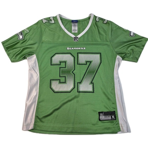 Vintage‎ Y2K Reebok Seattle Seahawks Shaun Alexander Green NFL Jersey Womens M - Picture 1 of 6